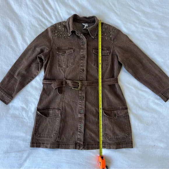 Belted Denim Dress DG2 by Diane Gilman Size XL - Picture 9 of 13